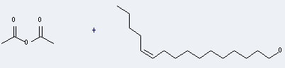 acetic acid anhydride and 11-Hexadecen-1-ol, (11E)-